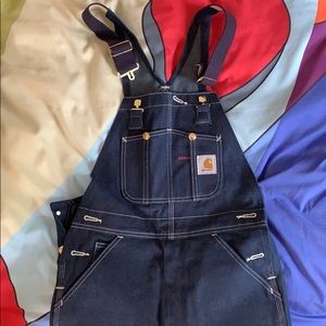 30 x 30 Carhartt Dark Denim Overalls